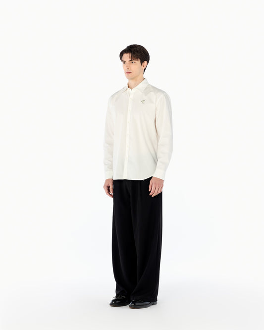 POPLIN REGULAR WITH LOGO EMBROIDERED