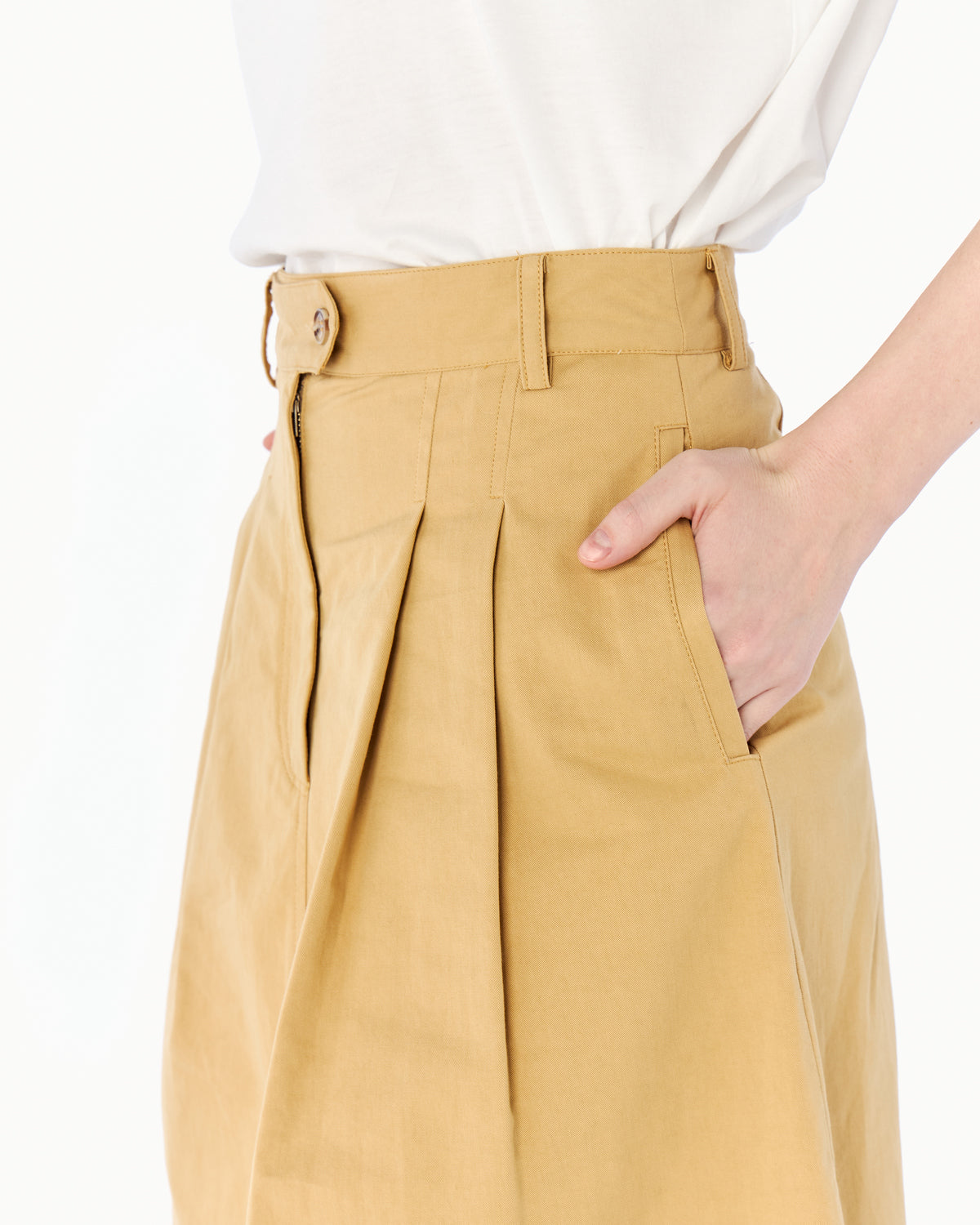 SMILEYHOND PLEATED MIDI SKIRT