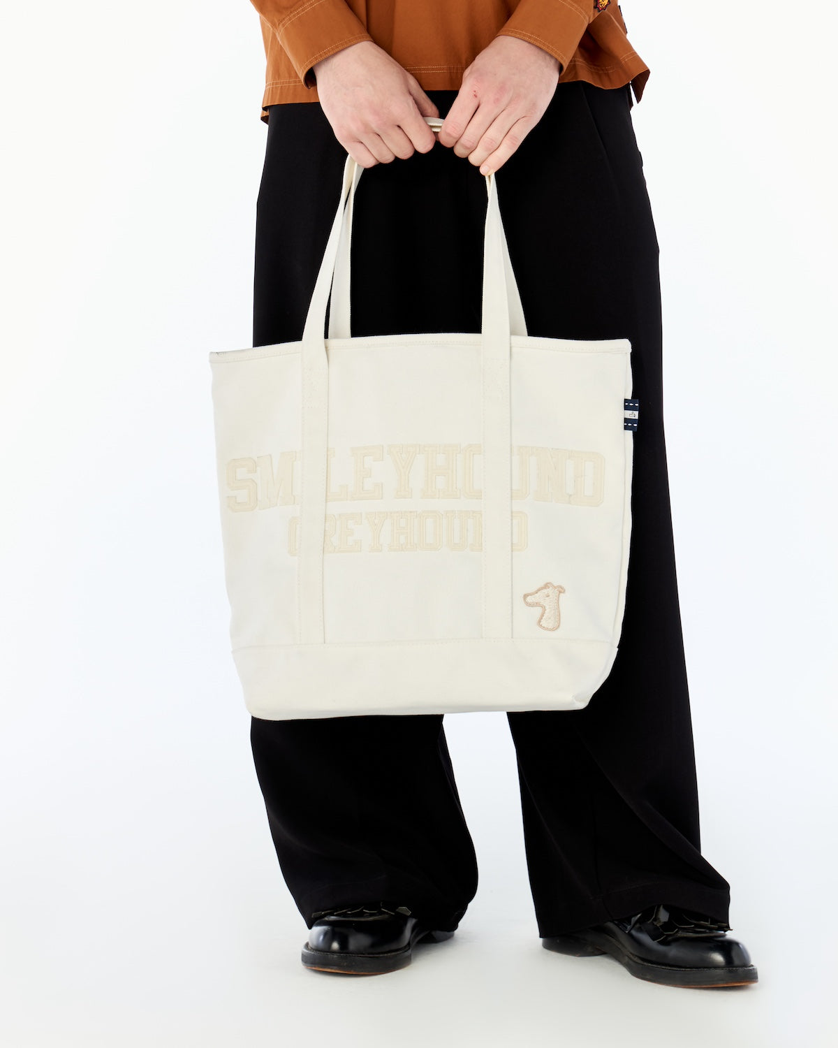 SMILEYHOUND APPLIQUÉ LOGO TOTE