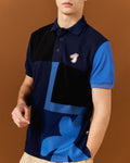 MULTICOLOR PANELED POLO SHIRT