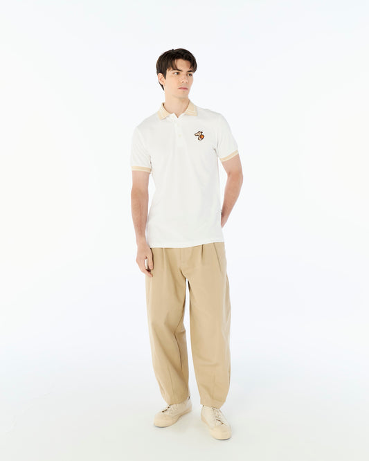 PIQUE POLO SHIRT WITH LOGO EMBROIDERED