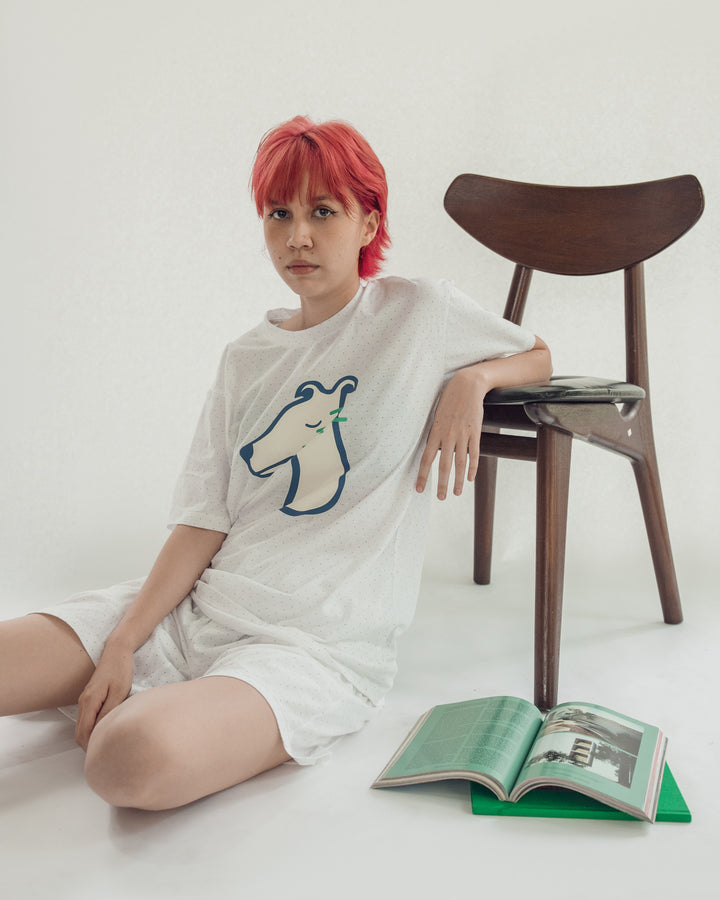 SLEEPY HOUND LOUNGEWEAR (WHITE)
