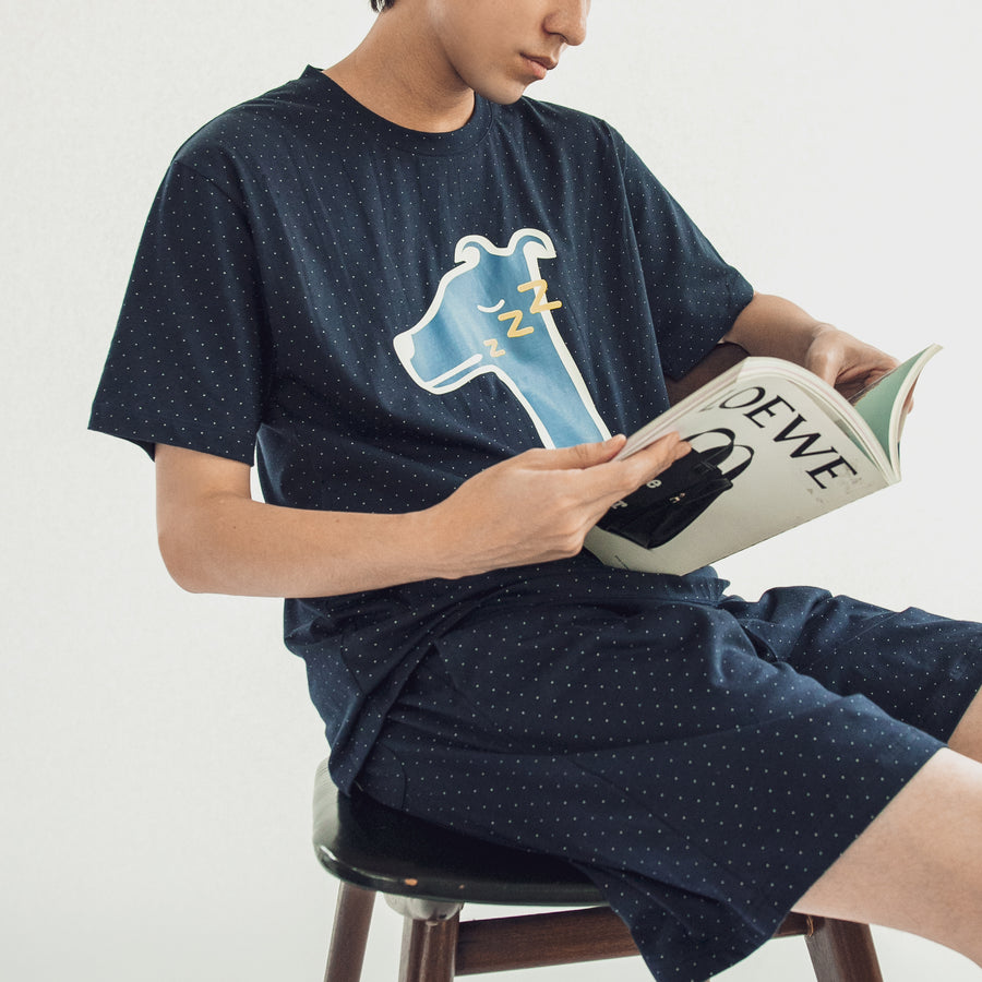SLEEPY HOUND LOUNGEWEAR (NAVY BLUE)