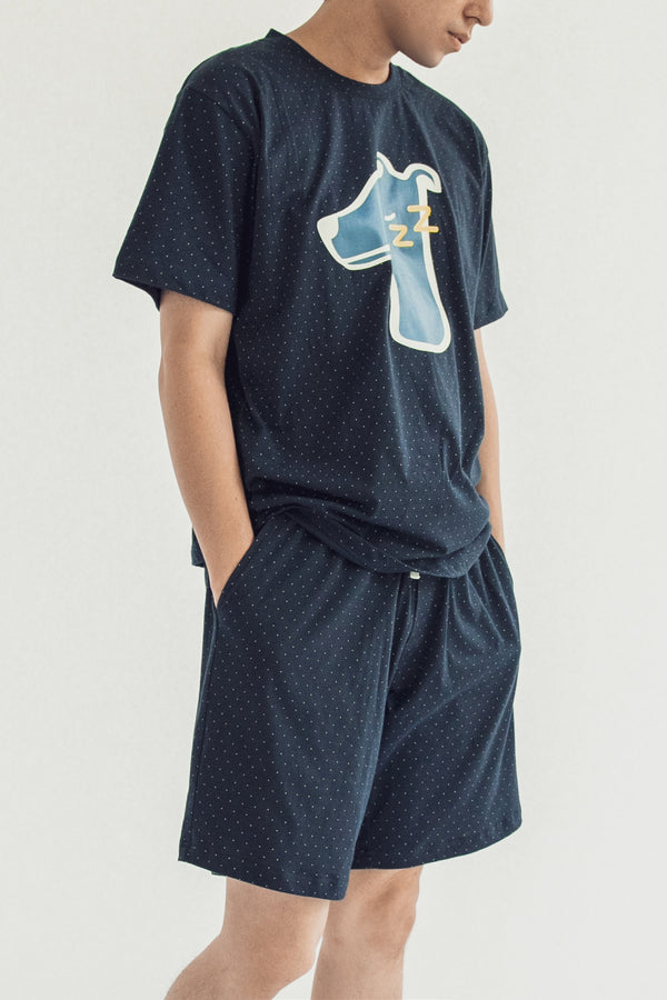 SLEEPY HOUND LOUNGEWEAR (NAVY BLUE)