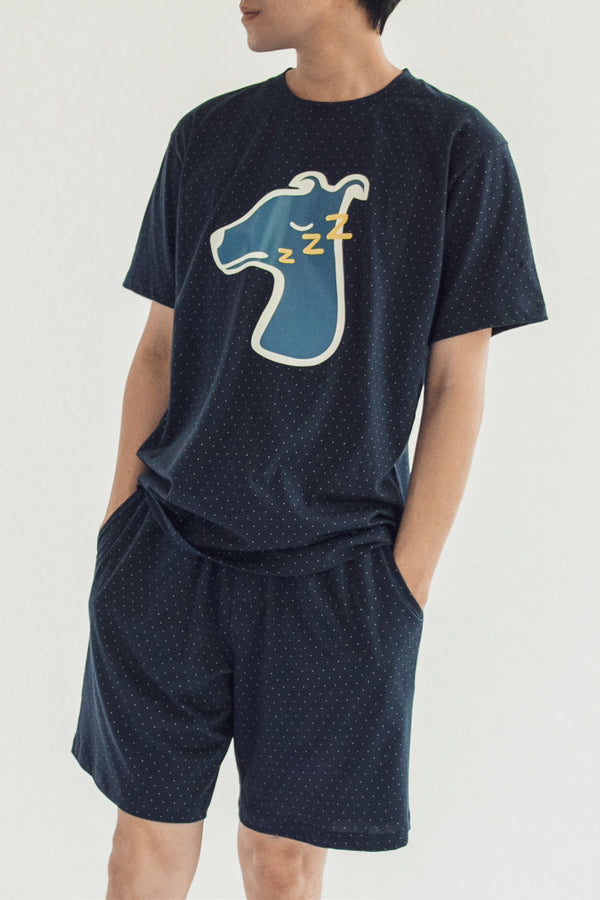 SLEEPY HOUND LOUNGEWEAR (NAVY BLUE)