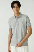 PIQUE POLO SHIRT WITH TONE-ON-TONE LOGO