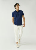 PIQUE POLO SHIRT WITH TONE-ON-TONE LOGO