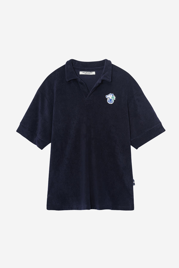 เสื้อโปโลผ้าเทอร์รี่ปักโลโก้