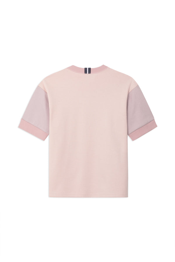 COLOR-BLOCK SWEATSHIRT WITH LOGO EMBROIDERED