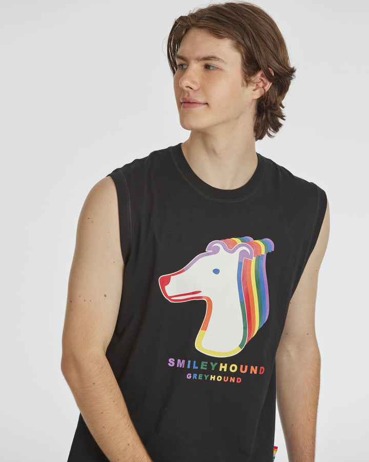 TANG-TOP WITH GRAPHIC PRINT – HOUND FOR ALL EDITION